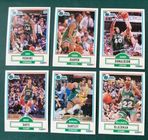 1990-91 FLEER BASKETBALL CARD LOT OF 6 DALLAS MAVERICKS PERKINS, HARPER, DANTLEY - Picture 1 of 2