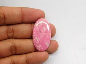 Pietra Preziosa Sciolta 100% Naturale Tulite Rosa Cabochon per Gioielli 39 Cts. ME-2761 - Foto 1 di 4