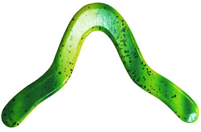 Green "Mantis" Boomerang - Genuine handmade wooden returning easy throw, catch - Image 1 of 4
