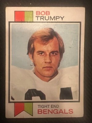 QTY: 1973 Topps Football - Bob Trumpy ( Cincinnati Bengals ) #7 - VG+ - Image 1 of 2
