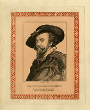 Antique Print-A portrait of the painter Peter Paul Rubens-Girtin-1817