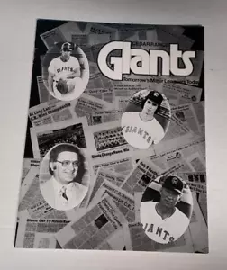 1977 Cedar Rapids Giants baseball. programm, 32 pgs, unbespielt, keine Risse/fehlende pgs!! - Bild 1 von 10