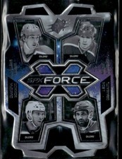 2022-23 SPx Force RARE Gretzky McDavid Draisaitl Messier #EDM