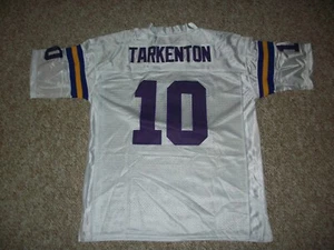 FRAN TARKENTON Unsigned Custom White Minnesota Sewn New Football Jersey Sz S-3XL - Picture 1 of 2