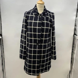 Original Scotch & Soda Jolie Vagabonde Black/White Women Jacket Coat Petite W10 - Picture 1 of 11