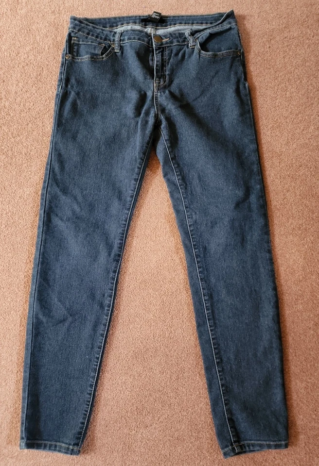 Jeans FOREVER 21 Feminino Skinny Leve Jeans Azul Tamanho 30 EUA - Imagem 1 de 4