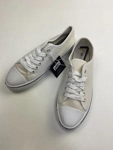 Scarpe da ginnastica Hildie + Jo crema in tela crea i tuoi disegni donna taglia 8 NUOVE - Foto 1 di 5