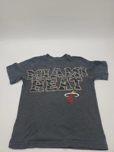Miami Heat T-shirt Youth XL Gray Camouflage Graphic Sports Basketball ..#16204 - Picture 1 of 8