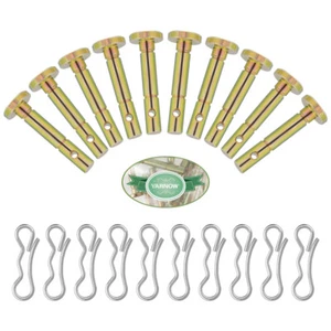 Set 20 pezzi perni a cesoia e cotter di ricambio perni di ricambio in metallo e perni a cesoia - Foto 1 di 12