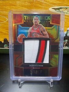 DERRICK ROSE 2022-23 PANINI SELECT TIE-DYE PRIZM THROWBACK THREADS PATCH /25