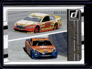 2017 Donruss Racing #116 Joey Logano Duals Gold Foil /499 NASCAR - Picture 1 of 2