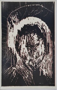 Ulrich Pandorf /Linolschnitt / handsigniert/ 150 Exemplare / von 1989 - Picture 1 of 3