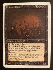 Demonic Hordes /  Revised Edition -Magic The Gathering, Guter Zustand - Bild 1 von 2