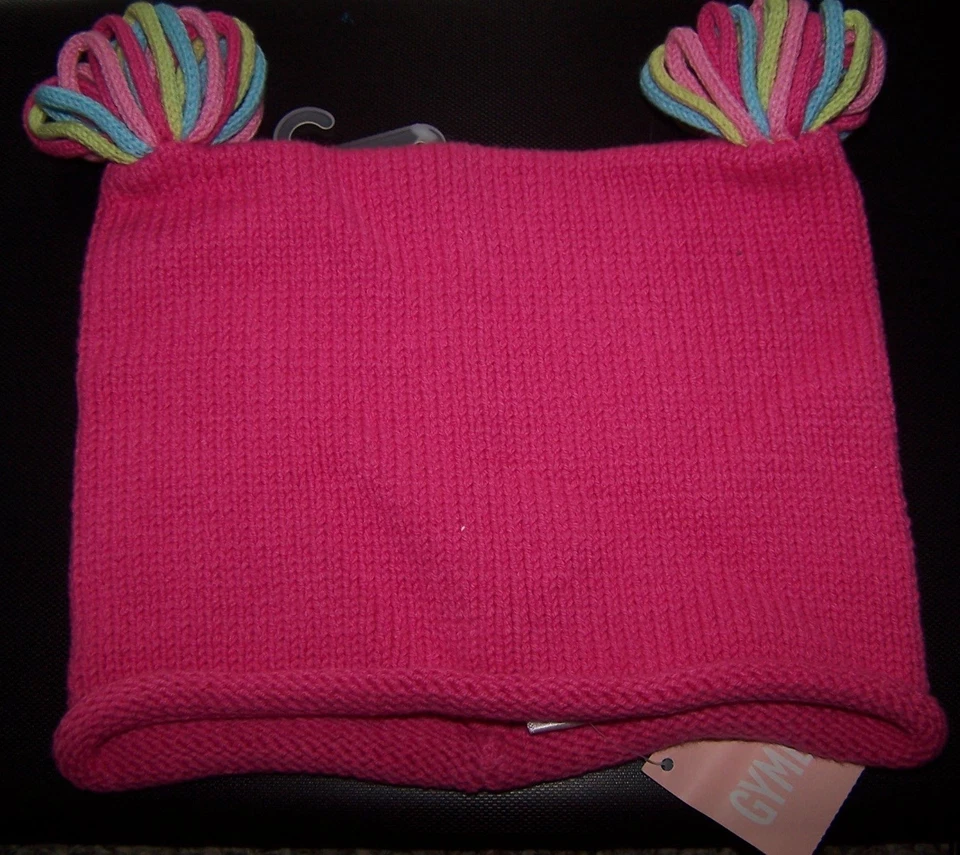 NUEVO CON ETIQUETAS GYMBOREE Rosa Pom-Pom AMIGOS DE LA NIEVE SOMBRERO DE INVIERNO 0-3 / 6-12 / 12-18 / 18-24 meses Foto 1 de 1