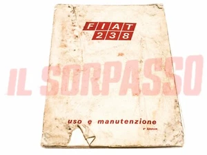 LIBRETTO USO E MANUTENZIONE FIAT 238 1 TIPO ORIGINALE 4 EDIZIONE FEBBRAIO 69 - Imagen 1 de 1
