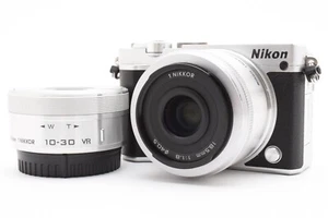 Nikon 1 J5 Silver Digital Camera w/18.5mm, 10-30mm Lens, Box [Exc Japan 9077 - Picture 1 of 12