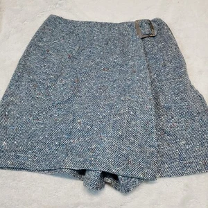 Vintage Ship n' Shore Blue White Tweed Cottagecore Retro Skort Girl Tween 16 XL - Picture 1 of 11