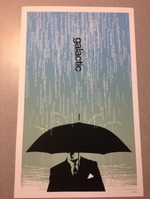 GALACTIC Silkscreen Concert Poster Seattle Showbox WA Original 25 x 16