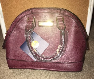 Bandolera ADRIENNE VITTADINI Top Cremallera Cúpula, La Colección Guijarro Grano en MERLOTE Foto 1 de 4