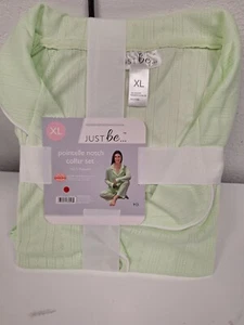 * JUST BE * POINTELLE MUESCA CUELLO PIJAMA CONJUNTO PARA DORMIR - 1 PAR - 1XL - Nuevo - Imagen 1 de 1