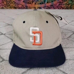 Vintage 90s San Diego Padres Pro Pocket Stash Pocket Snapback Hat New With Tags - Picture 1 of 14