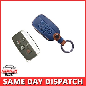 Mando a Distancia Carcasa Cuero Azul Para Range Rover Land Freelander Defensor - Imagen 1 de 4