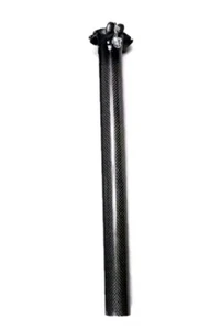 Tubo de asiento de bicicleta avanzado de fibra de carbono poste de cabeza recta patrón de grafito 3K - Imagen 1 de 5