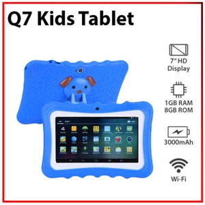 7" Kids Tablet 1+8GB Education Tool Quad Core Bluetooth Wi-Fi Android PC Tablet - Picture 1 of 9