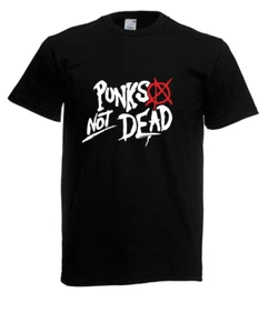 Herren T-Shirt Punks Not Dead Größe bis 5XL - Picture 1 of 10