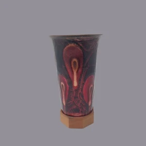 Vintage Matisse Renoir Vase Copper Rare Mid Century Abstract Enameled - Picture 1 of 7