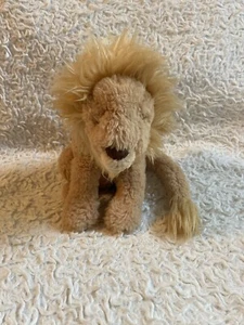 Jellycat - Leonardo Lion - Golden Lion -Sitting Jellycat Lion Small 7” Long Tail - Picture 1 of 4