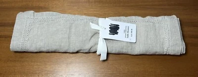 Williams Sonoma Lino Doble Dobladillo Mesa Corredor Lino Foto 1 de 2