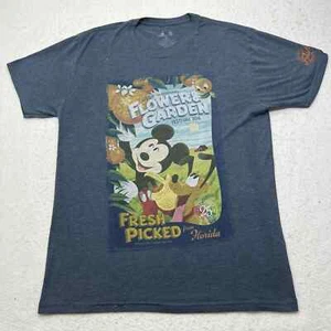 Disney Parks Men's Large 2018 Epcot Flower & Garden Festival 25 Years T Shirt - Picture 1 of 12