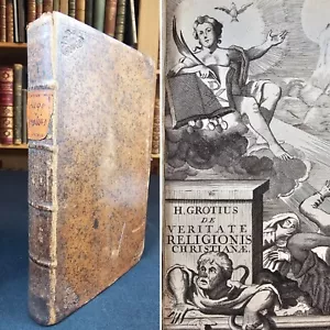 1700 OXFORD De Veritate Religionis Christianae By Hugo Grotius LATIN Greek - Picture 1 of 17