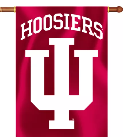 Indiana Hoosiers 28" x 40" Two Sided House Banner NCAA Licensed Cover