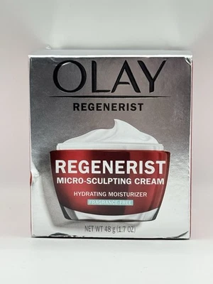 Olay Regenerist Micro-Sculpting Cream Face Moisturizer, Fragrance-Free, 1.7 oz - Image 1 of 3