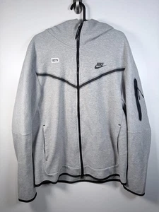 Nike Sportswear Herren Full Zip Tech Fleece Sweatshirt Hoodie grau Gr. Large 22x27 - Bild 1 von 10