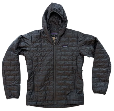 Chaqueta con Capucha Patagonia Nano Puff Cremallera Completa Para Hombre Mediana M Gris Forja NUEVA 84222 Foto 1 de 4