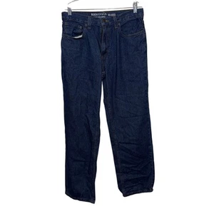 Roebuck & Co. Pantalones de mezclilla azul oscuro talla 32X30 de corte relajado para hombre - Imagen 1 de 5
