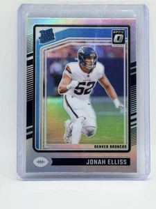 2024 Donruss Optic Jonah Ellis Optic Holo Rated Rookie #257 Denver Broncos - Picture 1 of 2