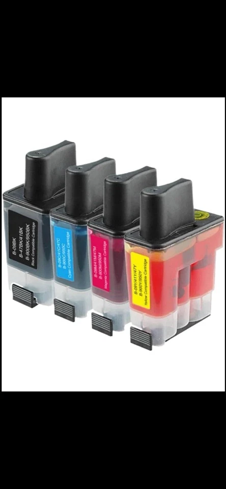 LC900 LC950 Tintenpatronen Set für Brother DCP-110C 115C 120C 310CN 340CW (4ER-PACK) - Bild 1 von 1
