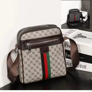 Große Herren-Umhängetasche aus Leder Schultertasche Kuriertasche Freizeit Reise Handtasche UK - Bild 1 von 19