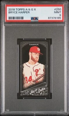 2018 Topps A & G X #250 Bryce Harper PSA 9 POP 1 - Image 1 of 2