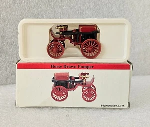 Fire Truck Diecast Horse Drawn Pumper Miniature Readers Digest 2001 New NOS - Picture 1 of 8