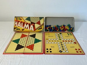 Brettspiele:Halma, Belagerungsspiel usw. Schöne Familienspiele Vintage 60er - Bild 1 von 11