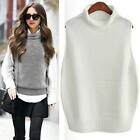 Girl Knit Vest Top Sleeveless Sweater Jumper Pullovers Warm Loose Casual Outwear
