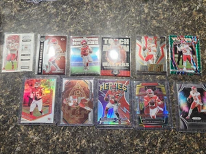 patrick mahomes lot of ten inserts including touchdown masters, will to win - Picture 1 of 5