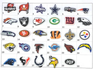 NFL Football Team Shoe Charm - Picture 1 of 3