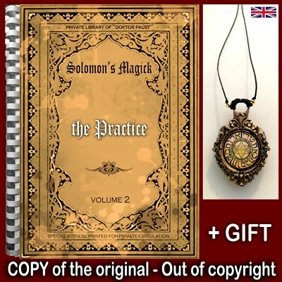 antique book kabbalah magick rare esoteric occult manuscript occultism practical - Image 1 of 4