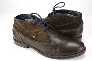 Bugatti Gr.41 Herren Halbschuhe Stiefel Boots Leder Braun TOP F 148 - Bild 1 von 5